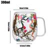 High-quality Double Dried Flower Glass Cups Creative Simplicitys High-temperature-resistant Glass Mug For Cappuccino Coffee Tea