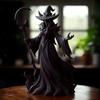 Yousheng Faceless Witch Statue Dark Fantasy Resin Witch Figurine Gothic Enchanting Witch Sculpture for Desktop Halloween Indoor Outdoor Decoration
