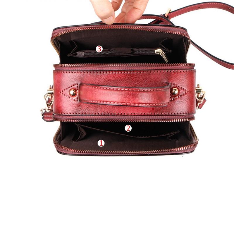 Женские сумки на плечо из натуральной кожи с узором оленя, винтажные дизайнерские сумки для женщин, элегантная сумка через плечо, сумки для телефона, кошелек