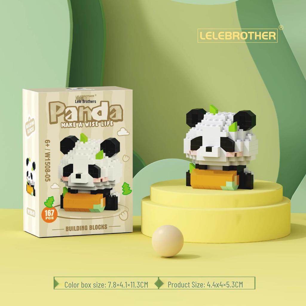 Совместимые с Lego строительные блоки Панда: Развивающие игрушки и милые украшения для детей