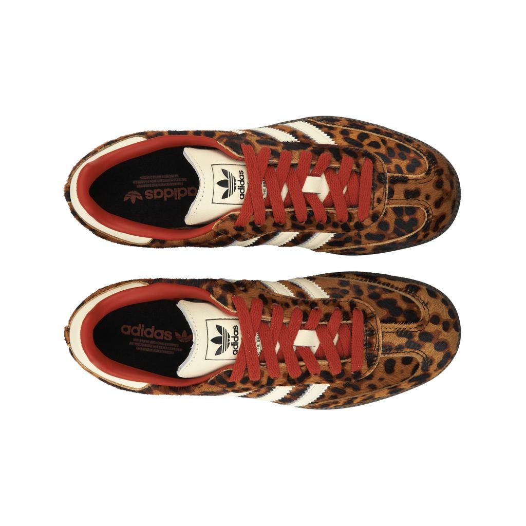 adidas Samba OG Cheetah Pack - любимые красные женские кроссовки коричневого цвета с черным кремовым и белым JI2734