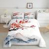 Cherry Blossom Ink Painting Landscape 3D Printed Quilt Cover Soft Comfortable Bed Set Luxury Home Textile Duvet Cover Pillowcase