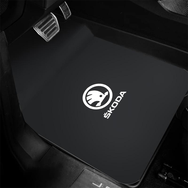 ZPMG6 For Skoda Octavia A7 Vrs Fabia Superb Rapid Kodiaq Karoq Car Front & Rear Automotive Carpet Non-slip Floor Mat Auto Accessories