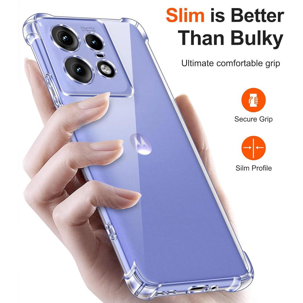 Thick Shockproof Silicone Clear Phone Case For Motorola Moto Edge 50 Pro 40 Pro 40 30 Neo 30 Ultra 30 Protection Case Back Cover