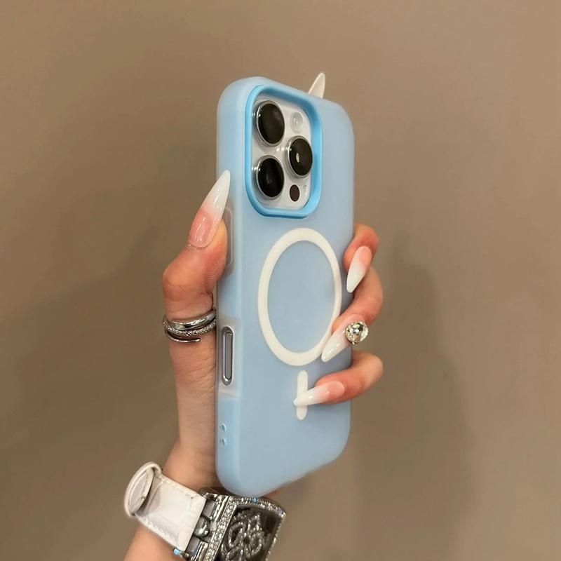 Роскошный чехол 2-в-1 в конфетных цветах для Magsafe для iPhone 17 16 15 14 Plus 13 11 12 ProMax Air Магнитный Беспроводная зарядка Защитный бампер