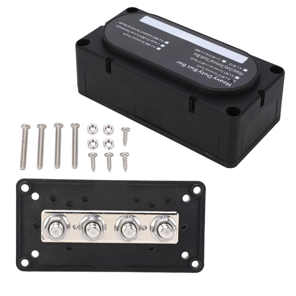 Сверхмощная распределительная коробка шин DC48V 300A огнестойкая, устойчивая к ржавчине для автомобилей 12-48В, грузовиков, автодомов, судов, Boa