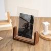 Деревянная настольная фоторамка 8 дюймов/10 дюймов/формат А4 Стойка для демонстрации фотографий Скандинавская фоторамка Декор для офиса