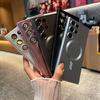 Роскошный Матовый Магнитный Чехол Для Magsafe Для Samsung Galaxy S24 S22 S21 S23 Ultra Plus Fe Аксессуары Беспроводная Зарядка Мягкая Крышка