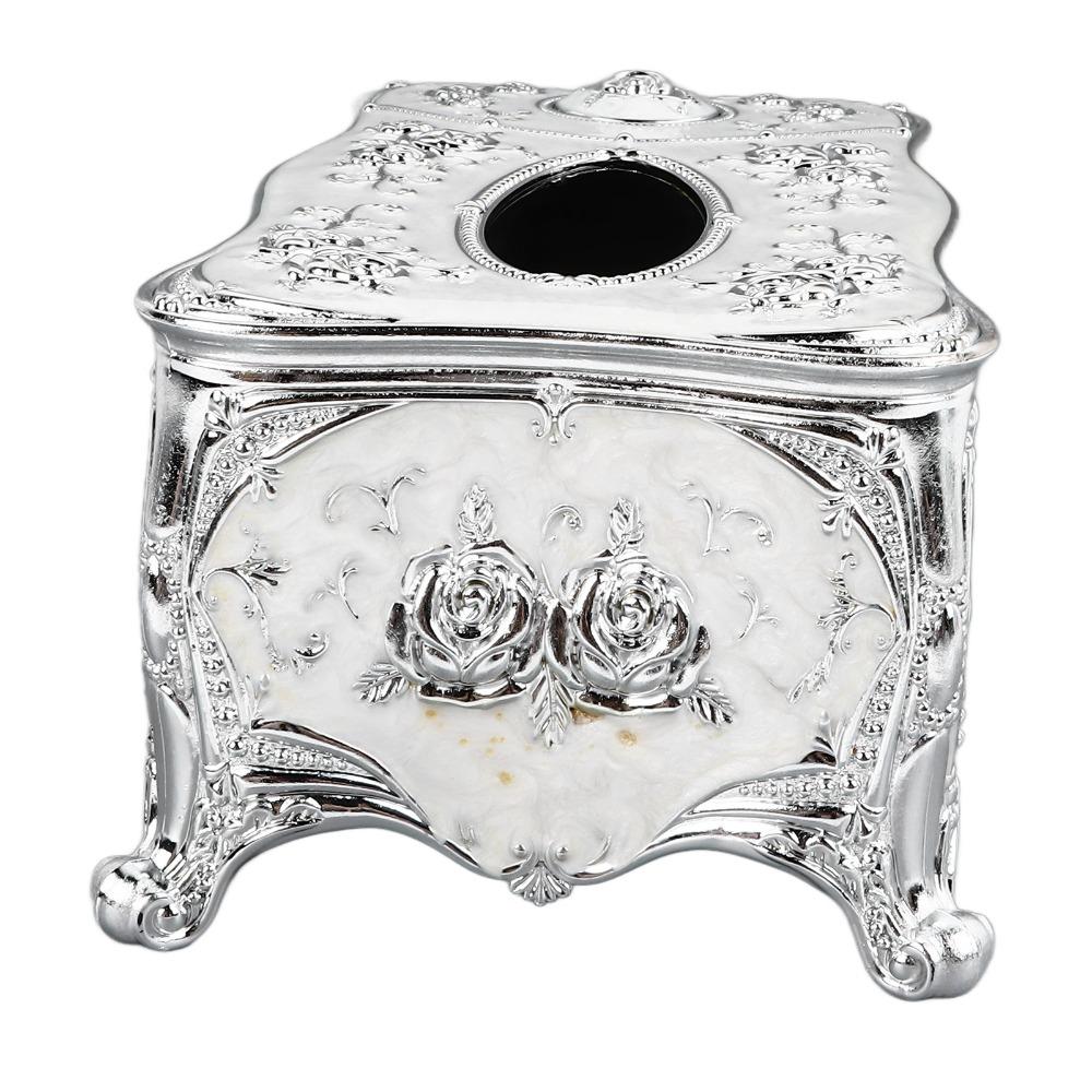 Toothpick Slot Tissue Box Cover Strong PP Tissue Box Holder Decorative Tissue Cover For Office