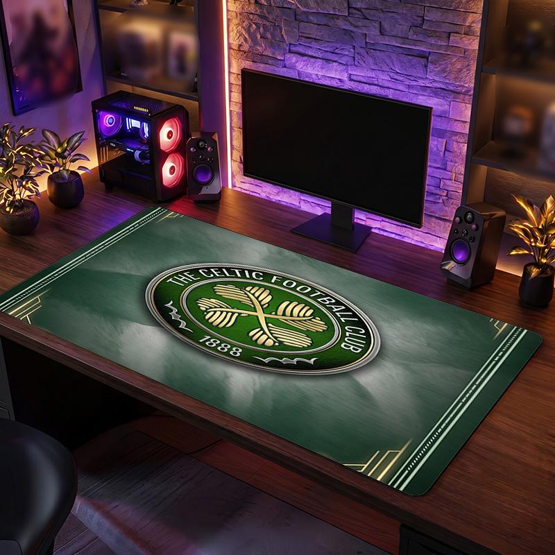 Коврик для мыши с тематическим узором Celtic FC, Игровой коврик для стола с дизайном логотипа футбольного клуба XXL, Нескользящий коврик для компьютерной мыши