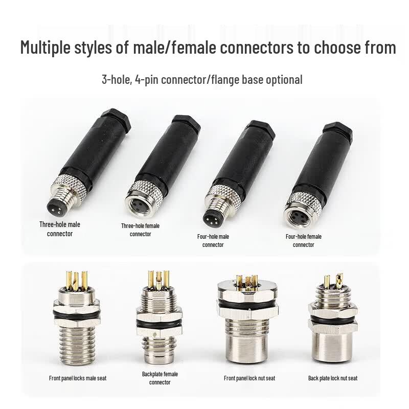 M8 Waterproof Aviation Sensor Cable Connector