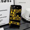 Желтое предупреждение Для Iphone 17 Air 16 Pro Max 15 14 13 Полное покрытие Ударопрочный Чехол MagSafe