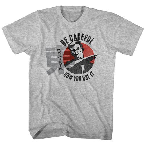 Hai Karate Careful T-Shirt - Gray Unisex T-Shirt