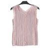 Sweet V-neck Hollow Lace Knit Small Vest Female Korean Version Slim-fit Outside Wear Inside Sleeveless Blouse Base Small Shirt