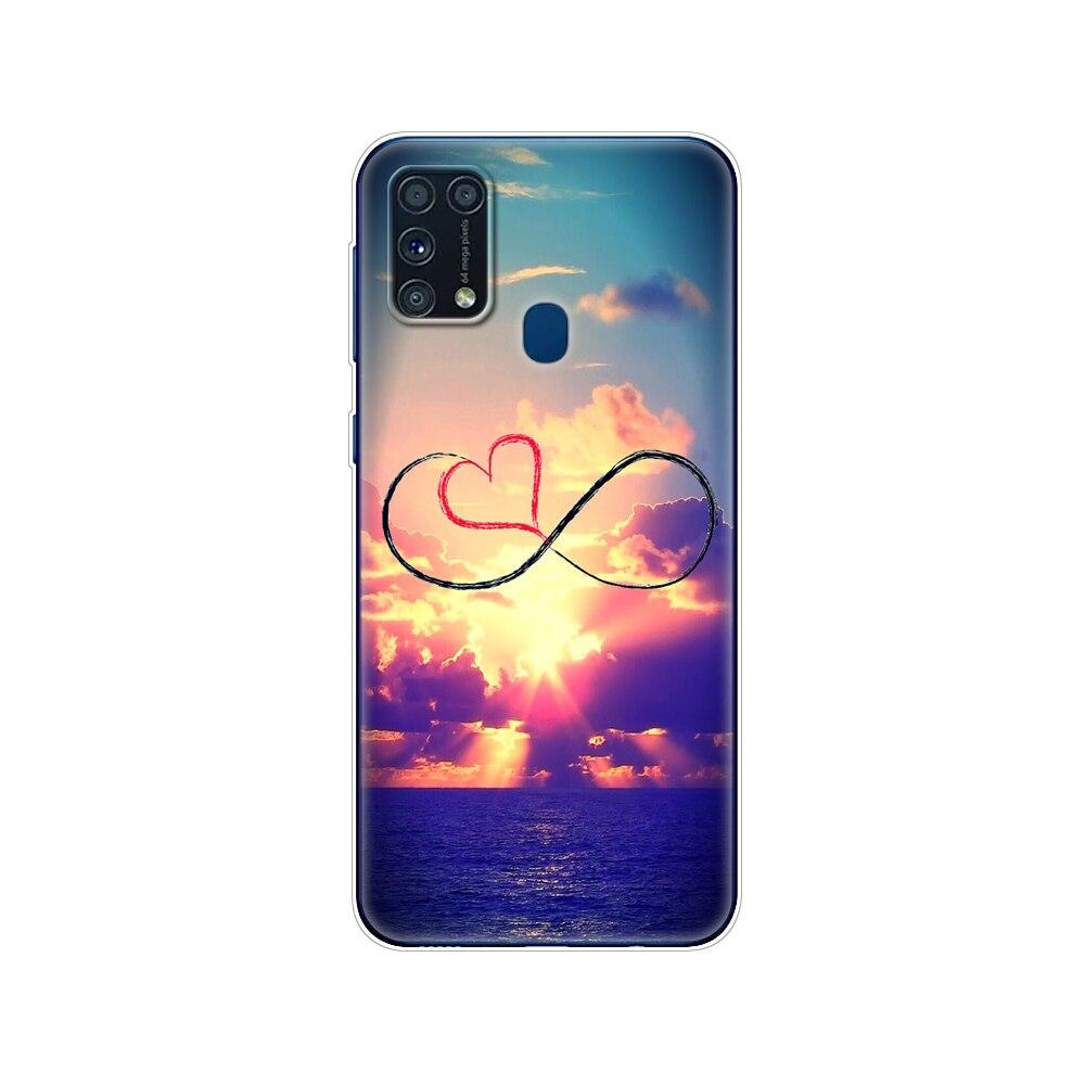 Чехол из ТПУ для Samsung M31, 6,4 дюйма, чехол из ТПУ для Samsung Galaxy M 31 SM-M315 m315, задний чехол для телефона, бампер, зима, снег, Рождество