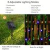 6.5M 30LED Solar String Sakura Lights LED Outdoor Waterproof Festival Garden Decorative Lights Christmas Tree Decorative Lights