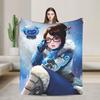 Фланелевое одеяло Overwatch 2 Мягкое прочное покрывало для дивана кровати кемпинга Графическое покрывало Чехол для дивана-кровати