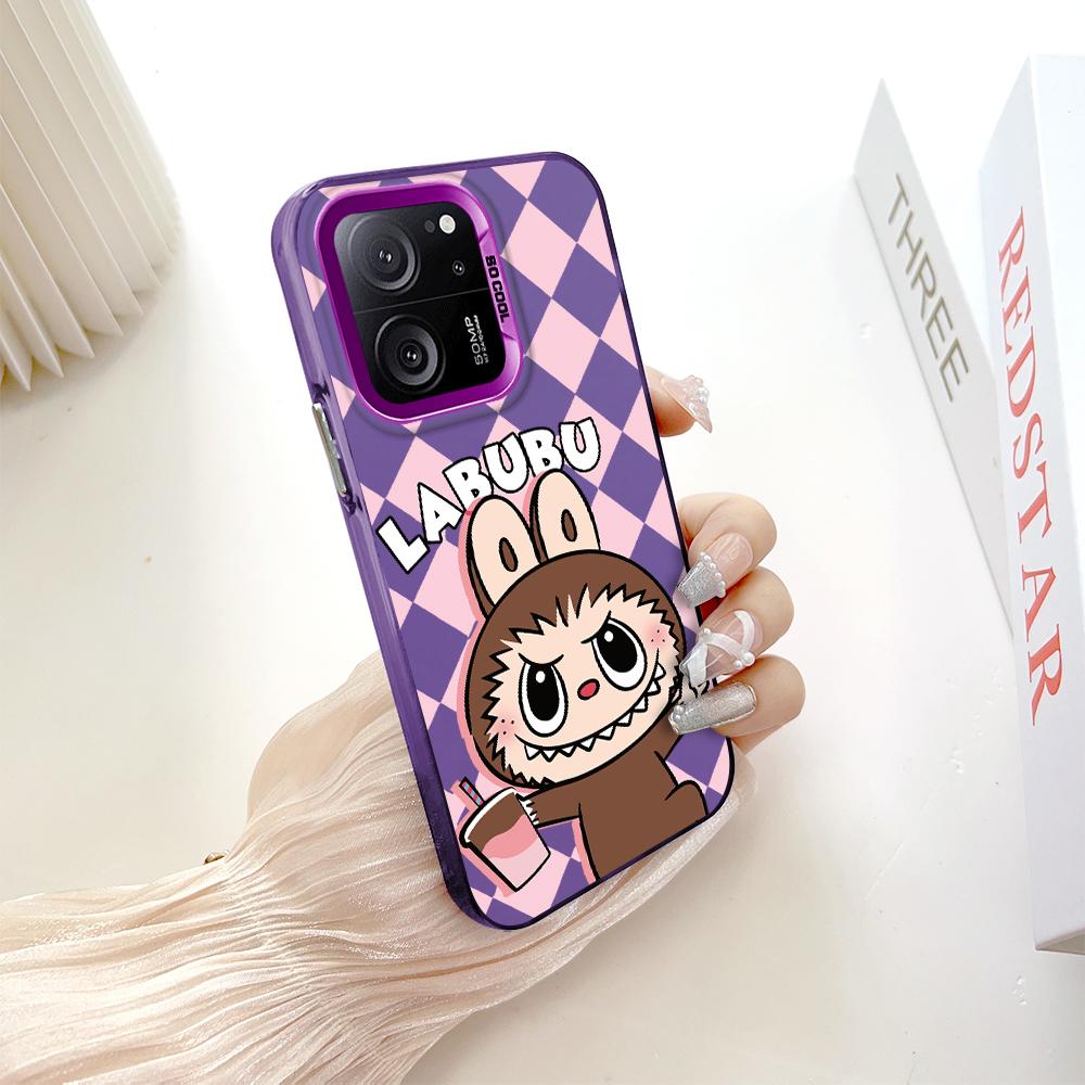 Окрашенный узор, цветной серебристый, двухсторонний, жесткий, противоударный чехол для телефона Xiaomi Redmi Poco