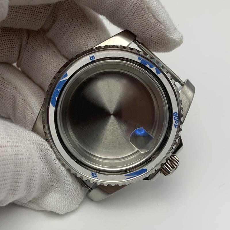 Корпус часов NH35 Водный Призрак: Нержавеющая сталь с сапфировым стеклом, прозрачная или глухая задняя крышка, подходит для механизмов NH34/36.