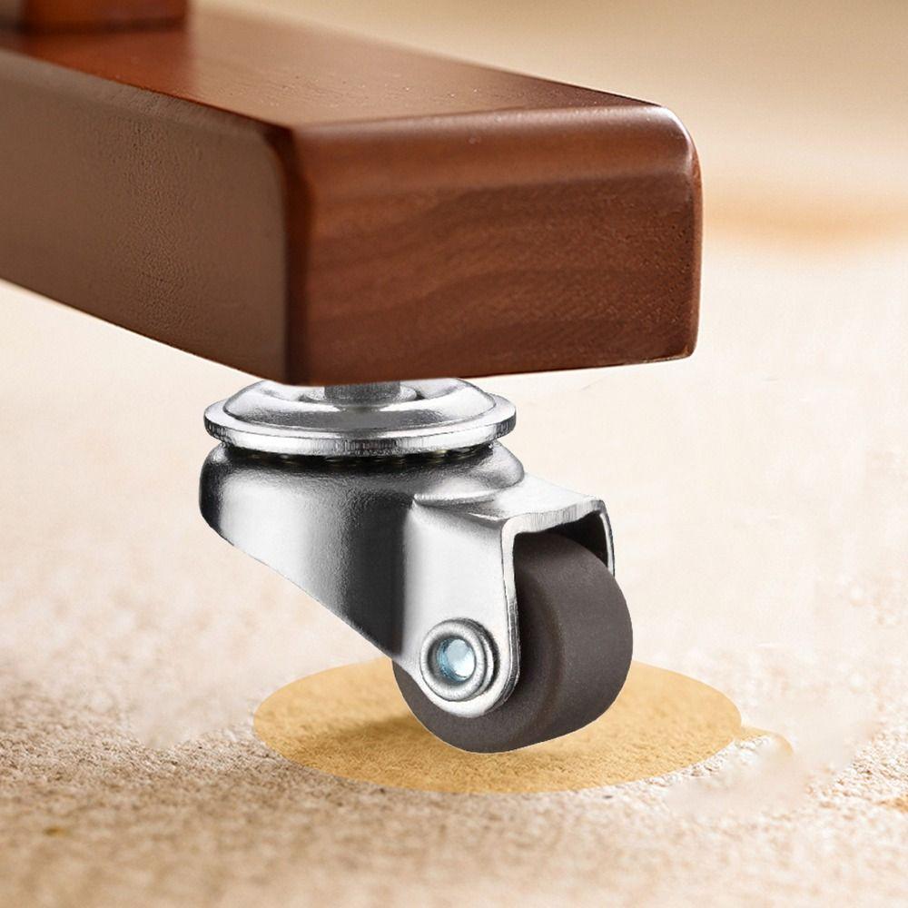 4 шт. Колесики для ящиков для хранения своими руками, маленькие поворотные колеса 0,5 дюйма, мебельные колеса, мини-колесики, для бытовой техники
