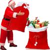 1Pc Santa Claus Large Gift Sack Christmas Eve Present Bag Party Santa Prop Holiday Gift Pouch Drawstring Bag for Candy & Toy
