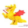 Single Sell Medieval Knight War Horses Wolves Tiger Bears Deer Dragon Animal Decorative Toy Moc Building Block Rope Saddles K039