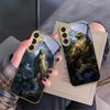 Золотой орел с крыльями Для Samsung Galaxy S20 FE S21 S22 S23 Plus S24 Ultra S25Ultra S21+ S9+ S22Plus Золотой стеклянный чехол для телефона