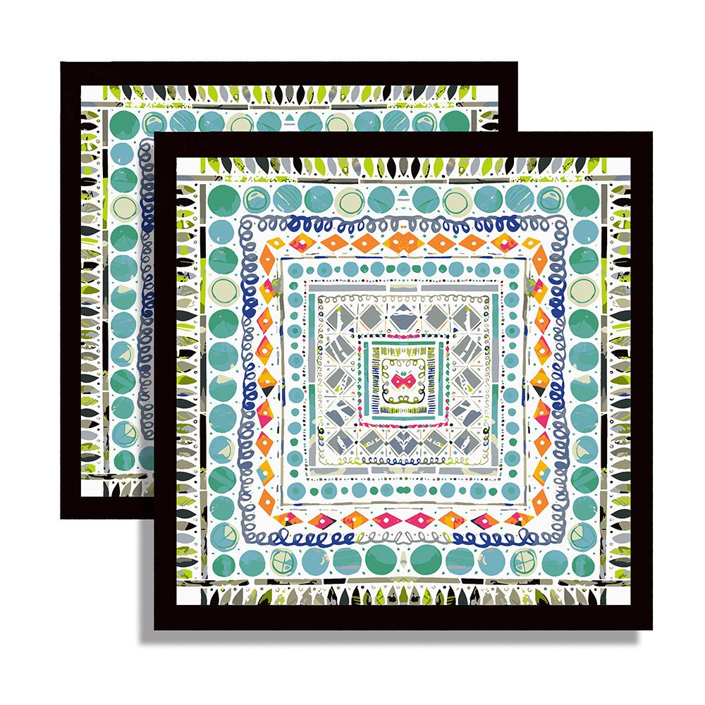 70 * 70 Солнцезащитный маленький квадратный шарф с большим принтом, женский шелковый шарф, тонкий легкий солнцезащитный шарф, повязка на голову