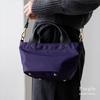 VITAFELICE Genuine Leather Handbag for 3-Space Women, inb-10194z (Purple)