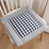 Chair Cushion Soft Comfortable Cozy Breathable Yarn-dyed Relieve Pain Cotton And Linen