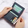 Холщовый кошелек Мужской короткий простой студенческий кошелек Визитница Ультратонкий кошелек Вертикальный маленький кошелек Мужской