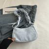 Sweet Pleated Large Capacity Star Fabric Shoulder Underarm Dumpling Bag For Daily Commute