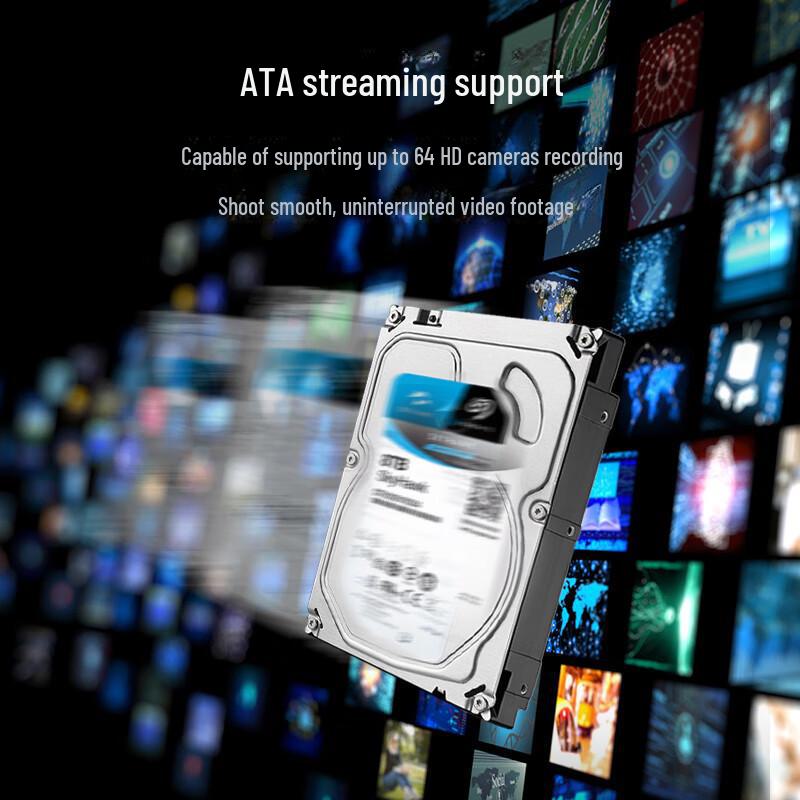 Seagate Cool Eagle 2 ТБ 256 МБ SATA CMR 3,5" Жесткий диск для видеонаблюдения