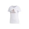Gfx Tee Bos Casual Round Neck Letter Print Short Sleeve T-Shirt Women Tops White EH3875