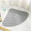 Стильный нескользящий коврик для ванной с зубчатым краем, присосками и дренажными отверстиями — легкоочищаемый, долговечный аксессуар для ванной комнаты.