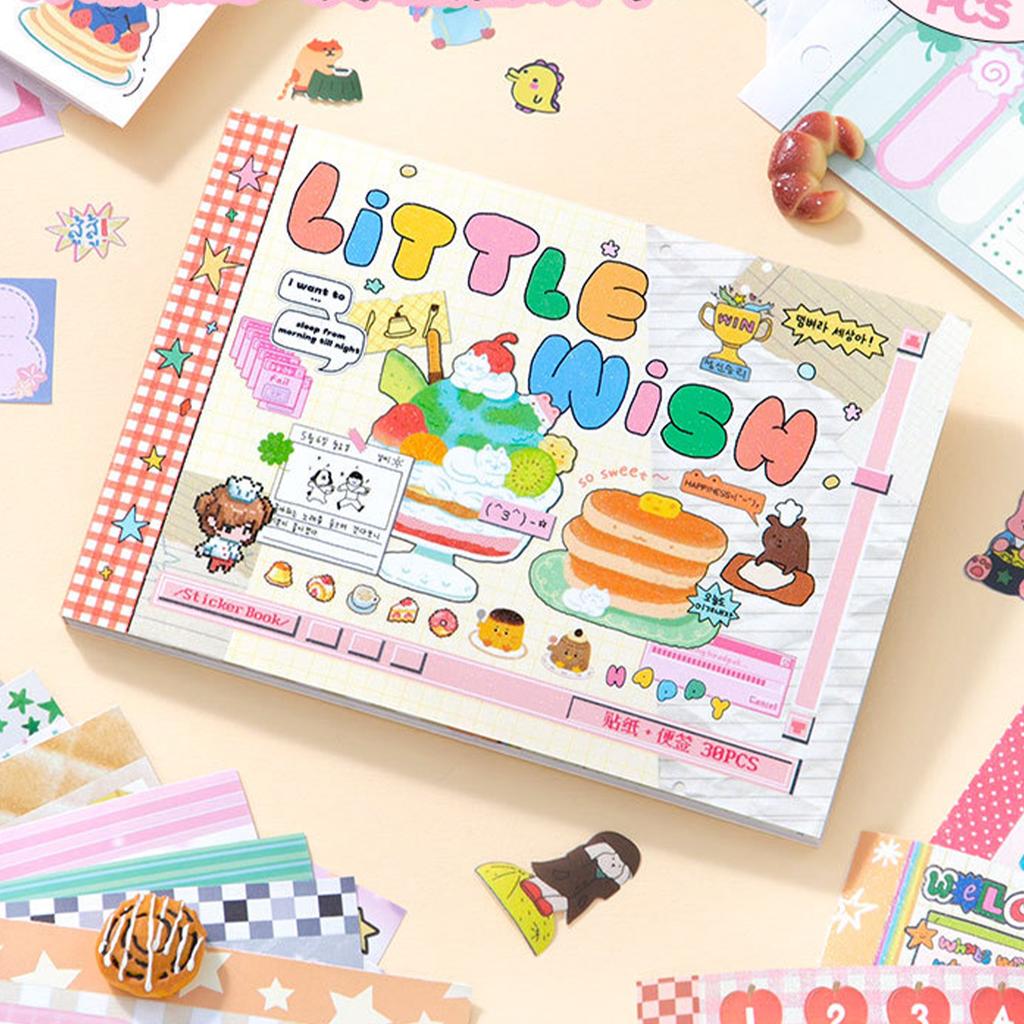 Мультяшная высеченная книжка со стикерами Эстетичные картинки Аниме-штучки Набор для скрапбукинга для журнала Дневника Планировщика Альбома Чехла для телефона