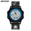 SANDA's New Astronaut Fashionable Men's and Women's Waterproof Electronic Sports Watches