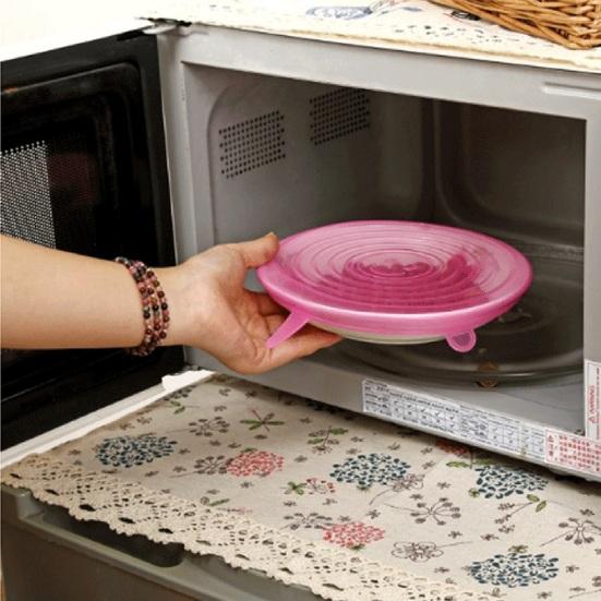 6 шт. силиконовые крышки для пищевых продуктов, крышки для чаш, кухонные гаджеты, высокая стабильность, пыленепроницаемость, свежесть, пищевой класс, многофункциональные, гибкие