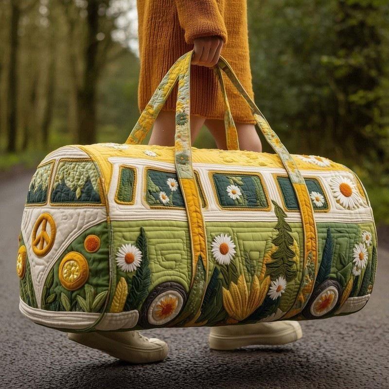 3D Ретро сумка-баул VW Bus для путешествий и спортзала: Мода для коротких дистанций