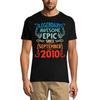 Мужская футболка Legendary Awesome Epic с сентября 2010 года — забавная футболка в подарок на 11-й день рождения
