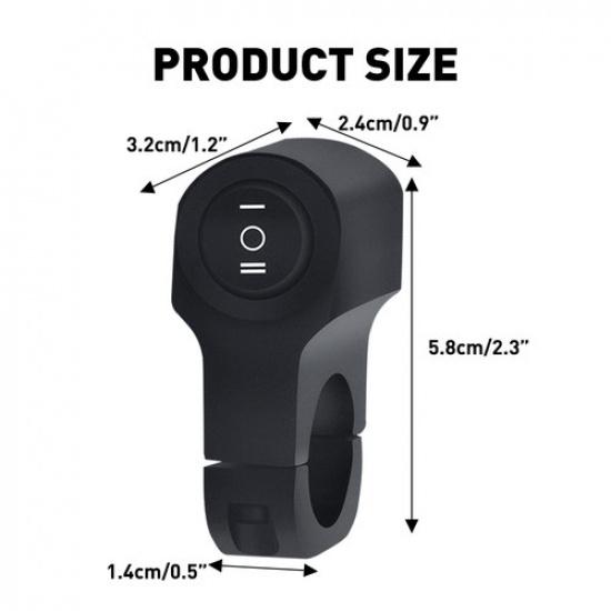 7/8" 22Mm Motorcycle Handlebar Switch For Turn Blinker Signal Horn Beam Replac