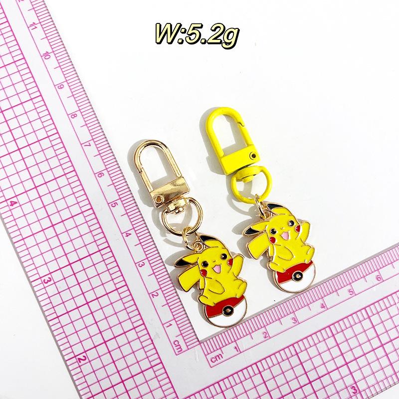 Креативный брелок для ключей Pokemon: Милый брелок-подвеска и язычок для молнии с персонажем мультфильма Пикачу