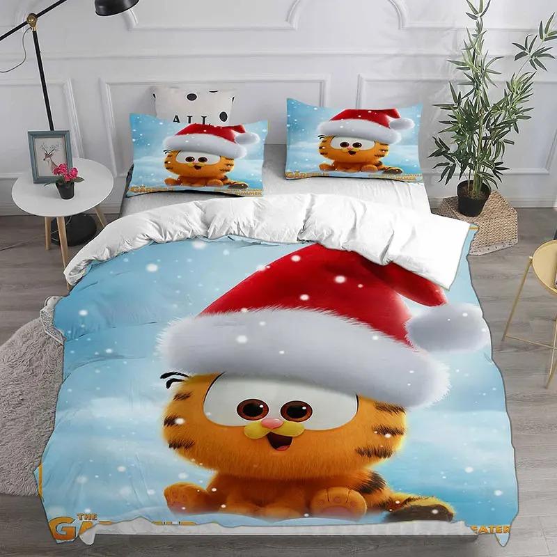 2026New G-Garfield Bedding Sets Comforter Quilt Bed Cover Duvet Cover Pillow Case 2/3 Pieces Sets Kids Adult Size Home Textiles