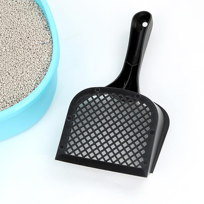 Лопата для кошек с маленьким отверстием Лопата для чистки кошачьего туалета Утолщенный пластиковый лоток для кошек и собак Пляжная лопата Инструмент для чистки