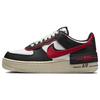 Новые женские кроссовки Air Force 1 Low Shadow Summit White University Red Black DR7883-102