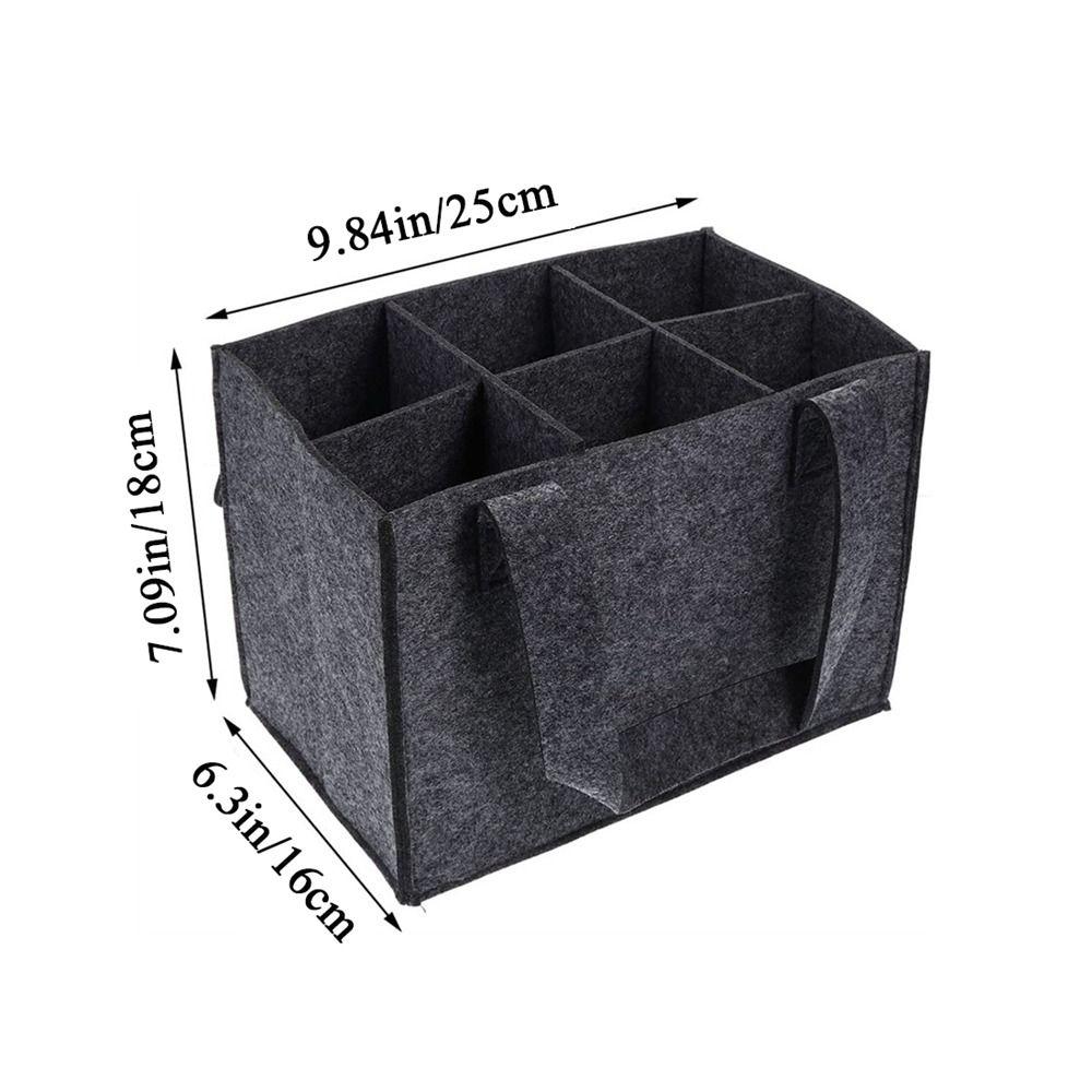Protective Wine Bottle Cube Box 6 Bottles Wine Bottle Carrier Portable Wine Storage Bag Home