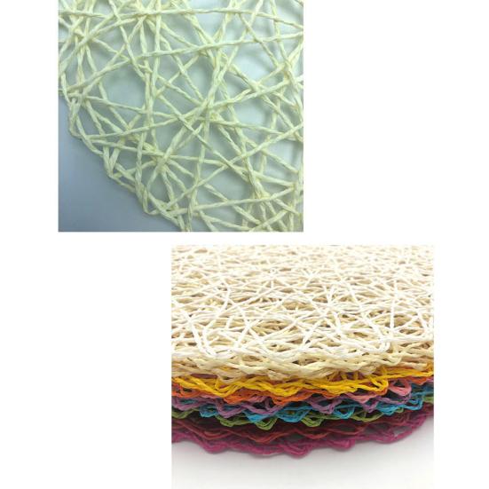 Настольный коврик, экологически чистый для дома, круглый, нескользящий, теплоизоляционный, круглый, подстаканник, стильный, противоскользящий, плотный тканый.