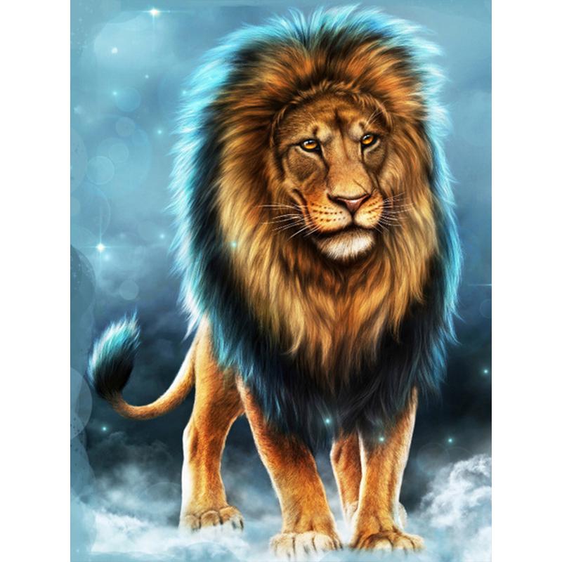Алмазная картина Лев, вышивка крестиком, мозаика, Алмазная вышивка, животные, стразы, картины, домашний декор