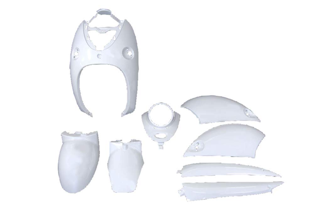 Bike Parts Center 4-тактный Vino оригинальный внешний комплект белый кожух окрашенный Yamaha VINO 3108 8-элементный 4-тактный SA26J/SA37J