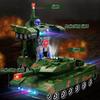 Трансформирующиеся игрушки-танки для детей, трансформирующиеся игрушки-машинки с музыкой и светом, военный армейский подарок на день рождения для мальчиков и девочек